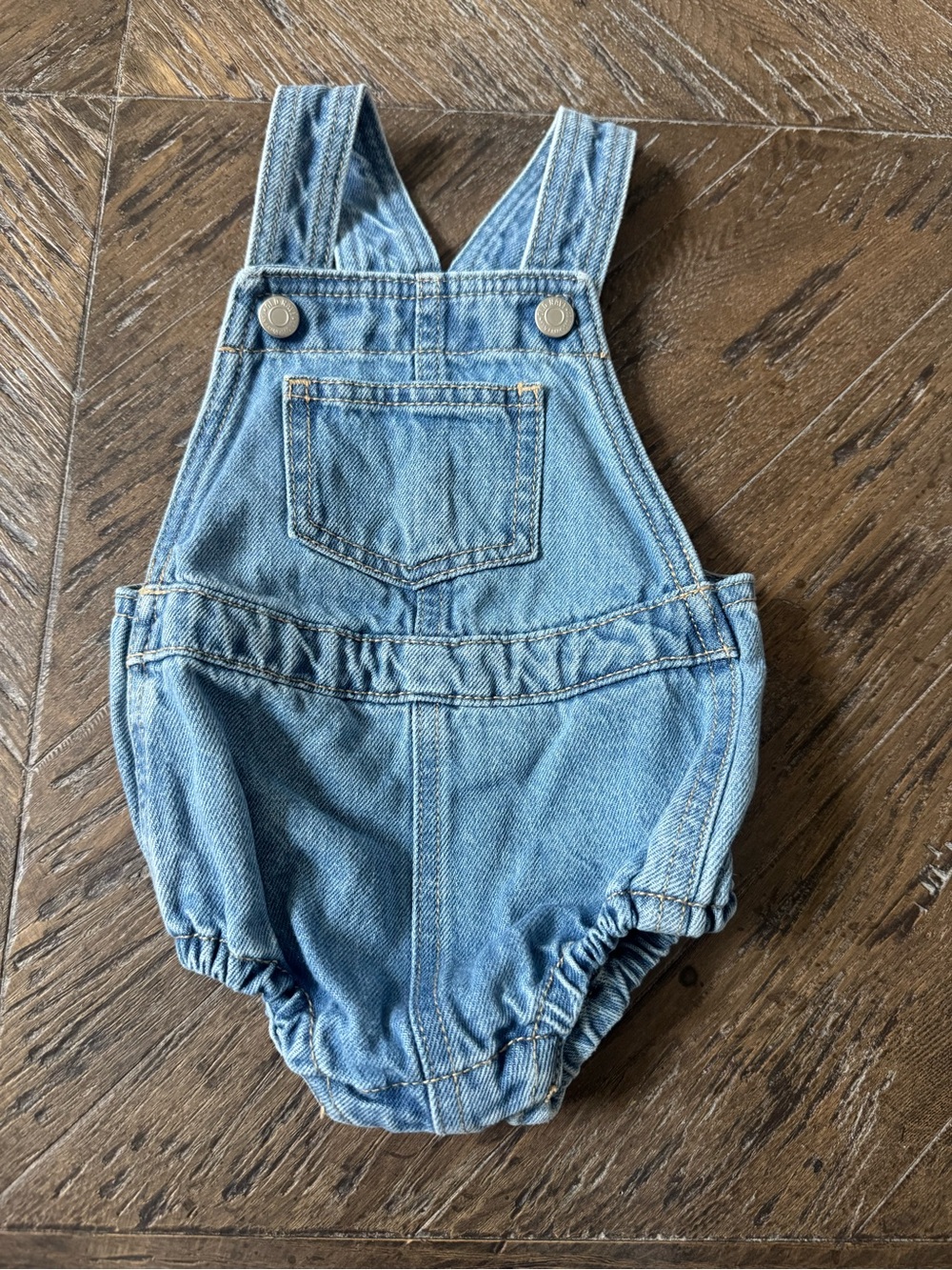 Old Navy Light Blue Denim Baby Overalls Romper